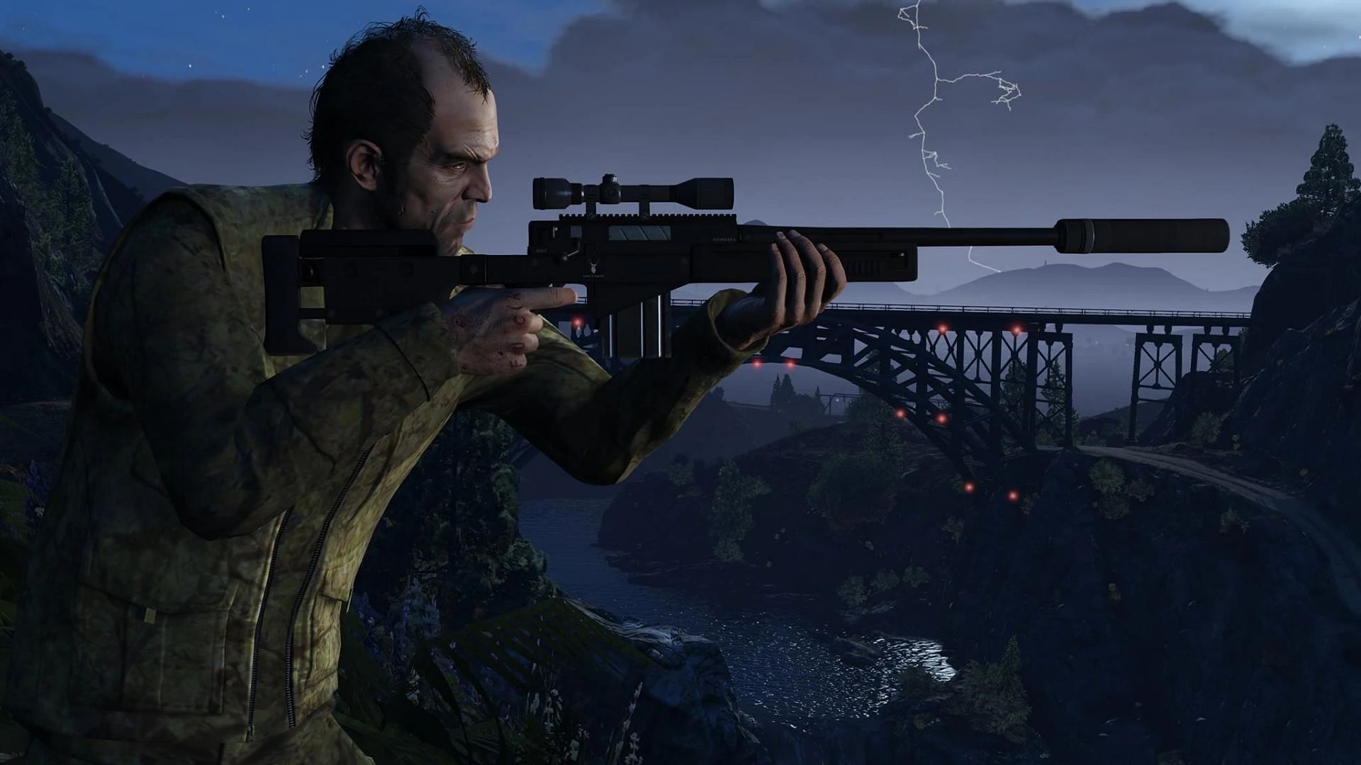 The Musket doesn't compare to the Sniper Rifle (Image via Rockstar Games)