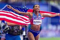 "I barely slept last night"- Masai Russell opens up on anticipation for 100m hurdles finals after clinching gold in photo finish at the Paris Olympics