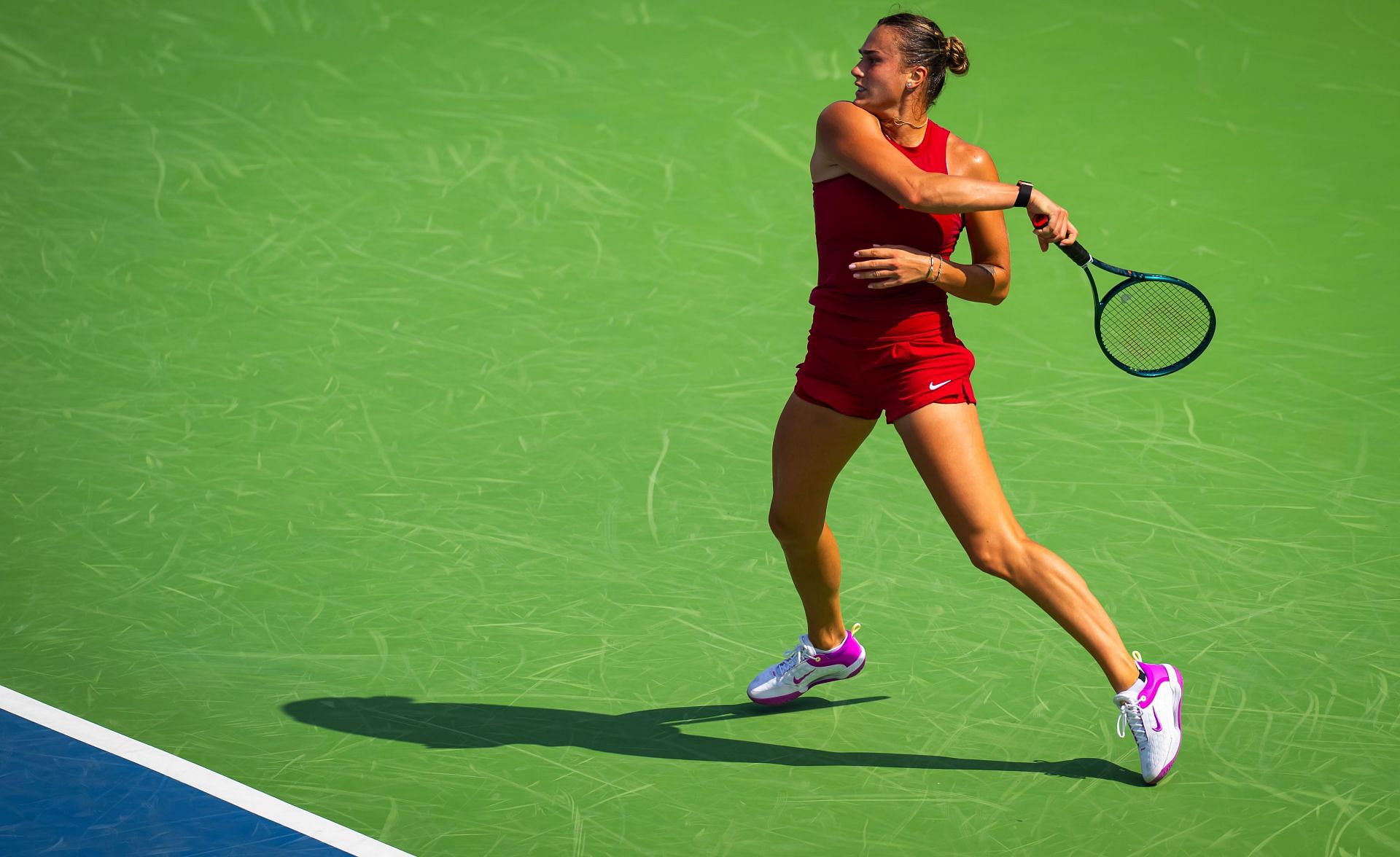 Aryna Sabalenka in action at the 2024 Cincinnati Open (Picture: Getty)