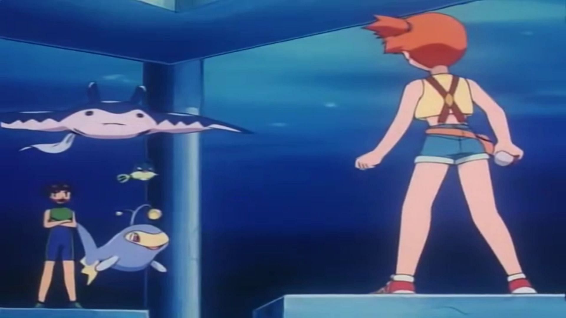 Just Add Water was an episode that featured Misty&#039;s battle against Dorian (Image via The Pokemon Company)