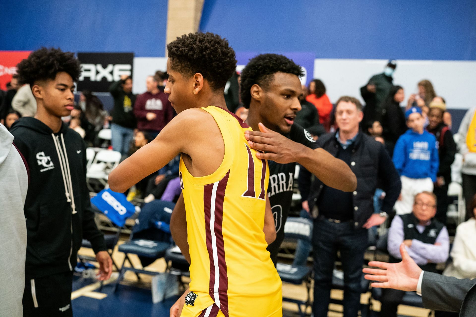 Carmelo Anthony&#039;s son Kiyan looking forward to facing Bronny James in the NBA. (Photo: GETTY)