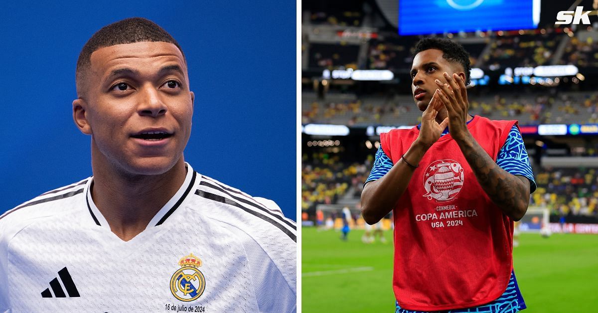 Kylian Mbappe (L) and Rodrygo (R). [image: Both GETTY]