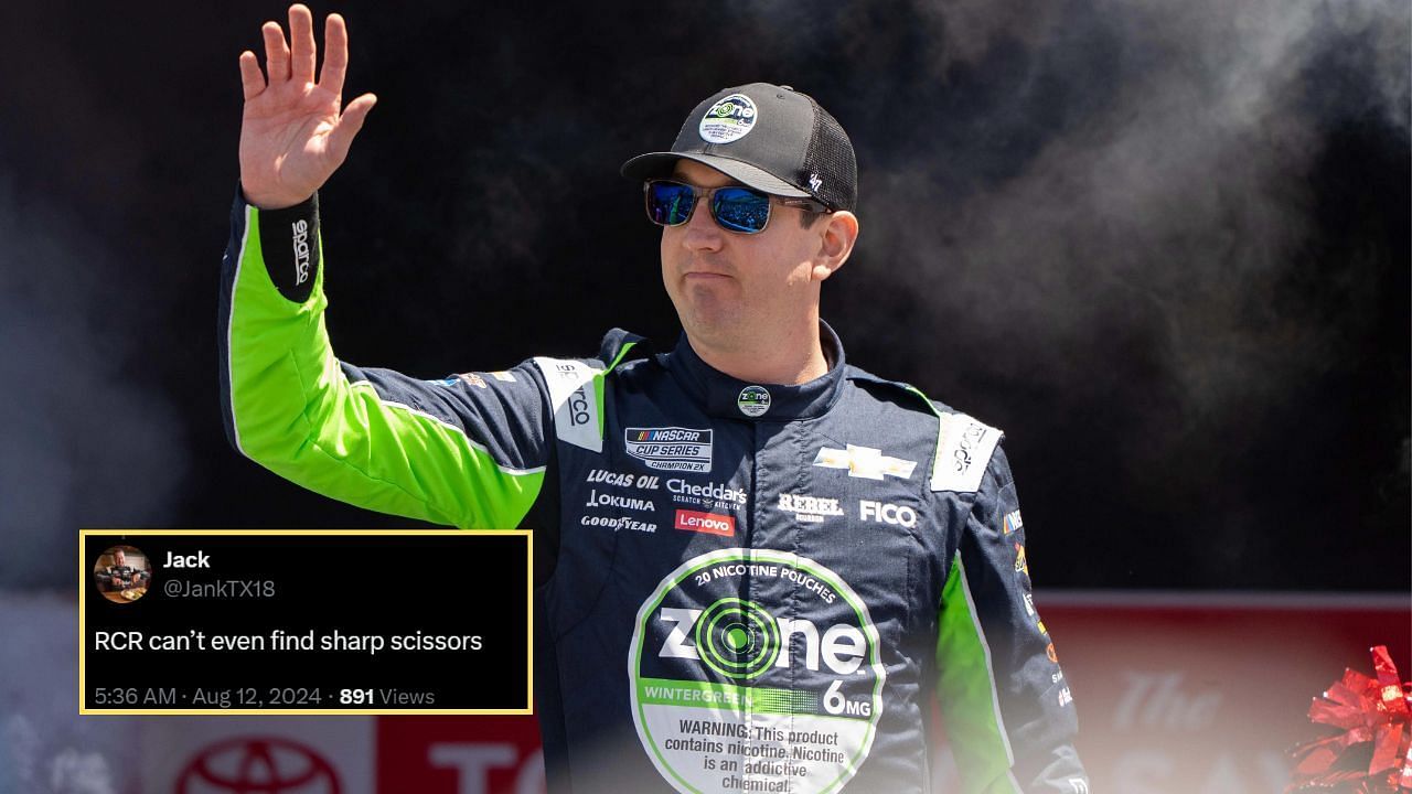 Kyle Busch. Credit: Getty Images. A Fan criticizing Richard Childress Racing. Courtesy: (x.com/JankTX18)