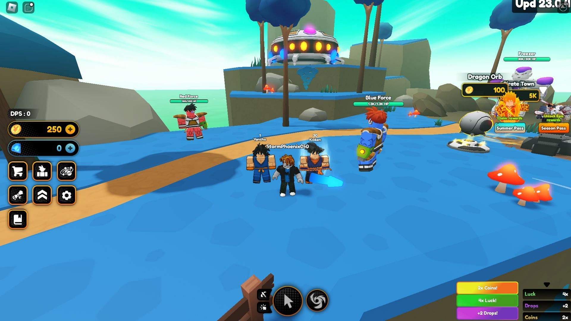 The Cosmic Summons are the most powerful units in Anime Champions Simulator (Image via Roblox)