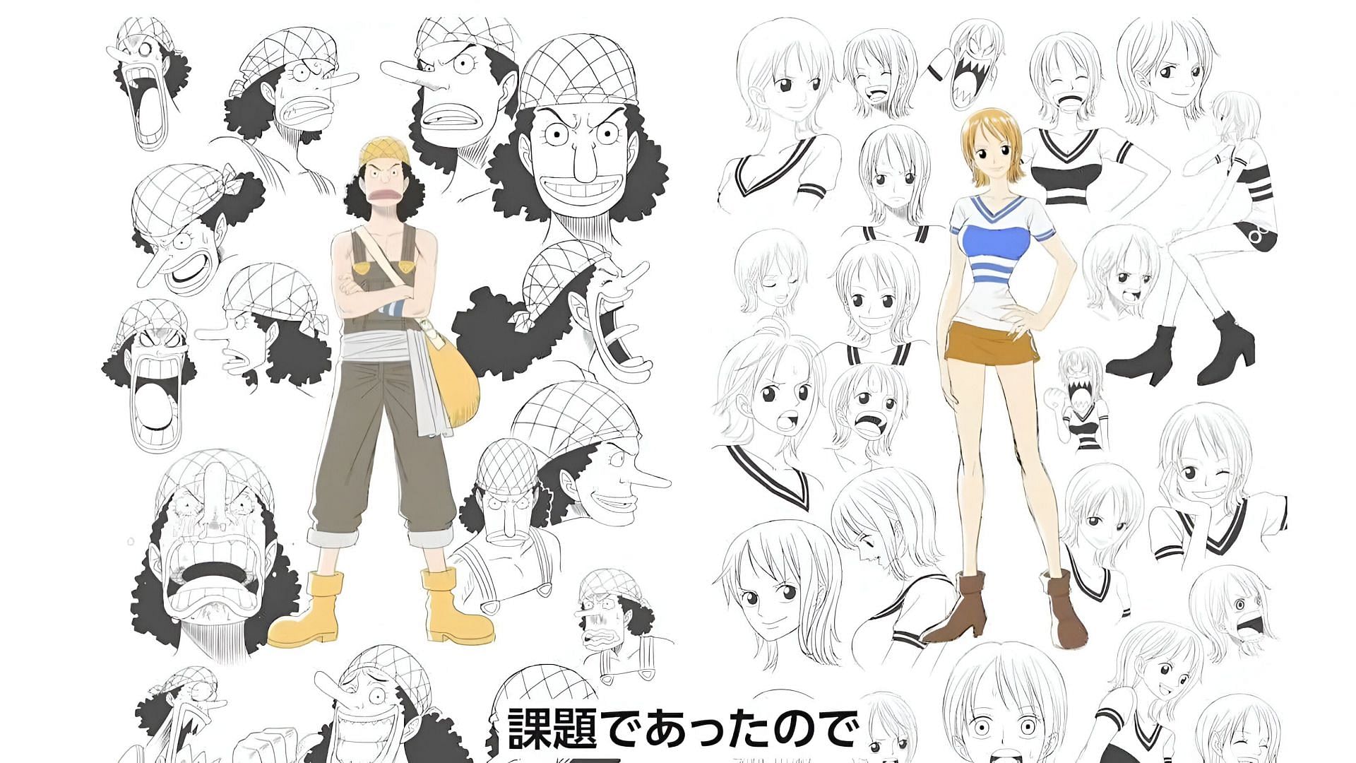 The character designs for Nami and Usopp (Image via Netflix Anime/YouTube)