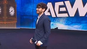 Tony Khan appears at AEW All In with late great WWE legend's wife, gets booed for a comment