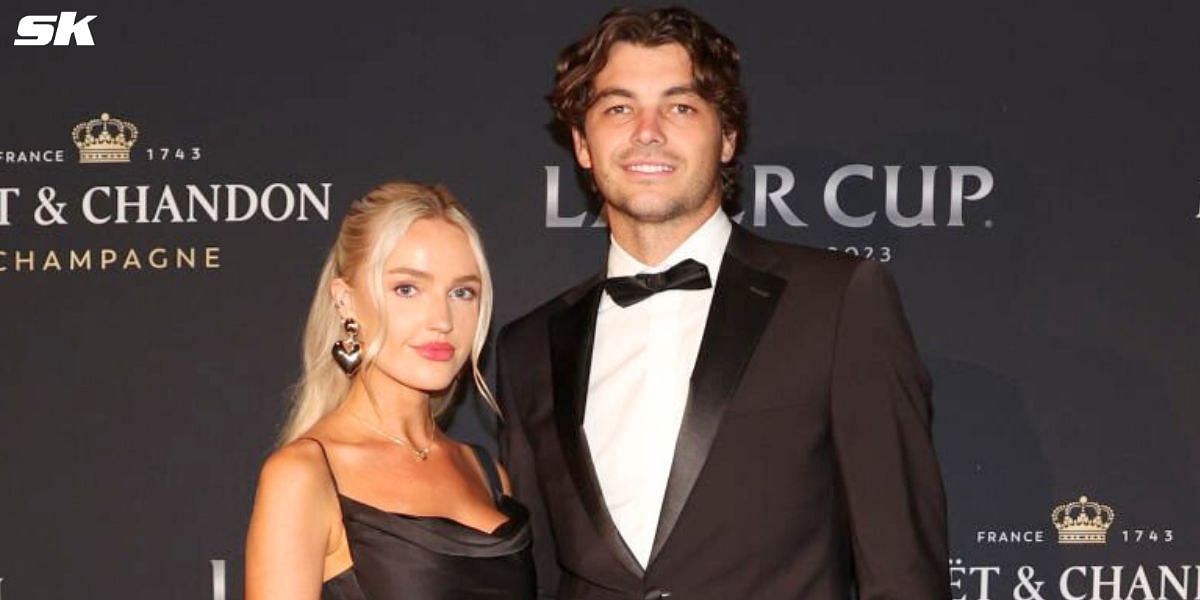 Taylor Fritz and girlfriend Morgan Riddle (Source: Getty Images)