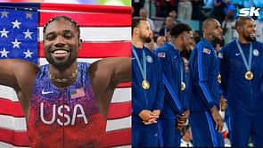 "Team USA may have won gold but Noah Lyles is still not wrong" - Fans react as men's basketball team wins gold medal at Paris Olympics