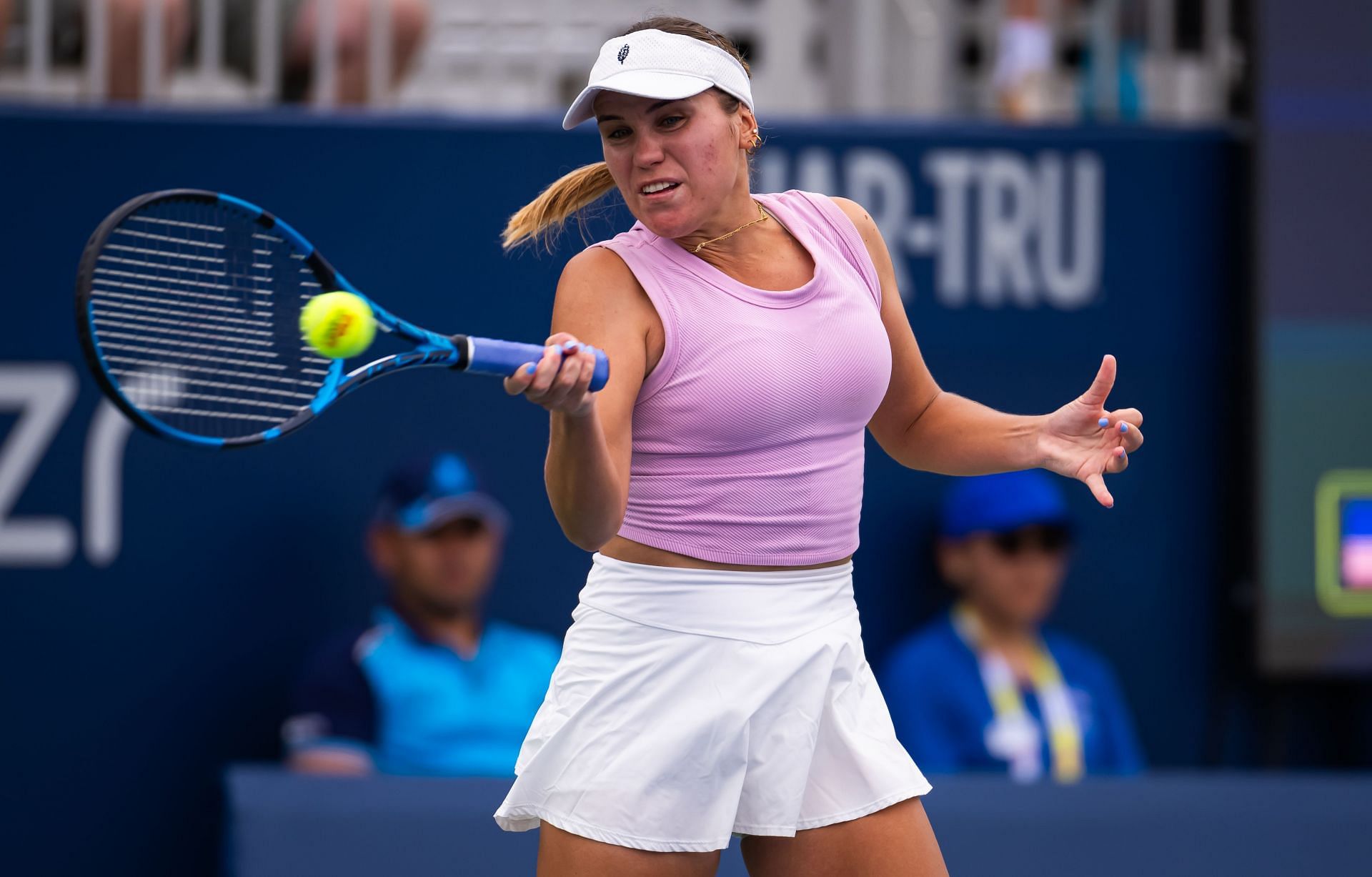 Sofia Kenin in action at the 2024 National Bank Open in Toronto (Source: Getty)