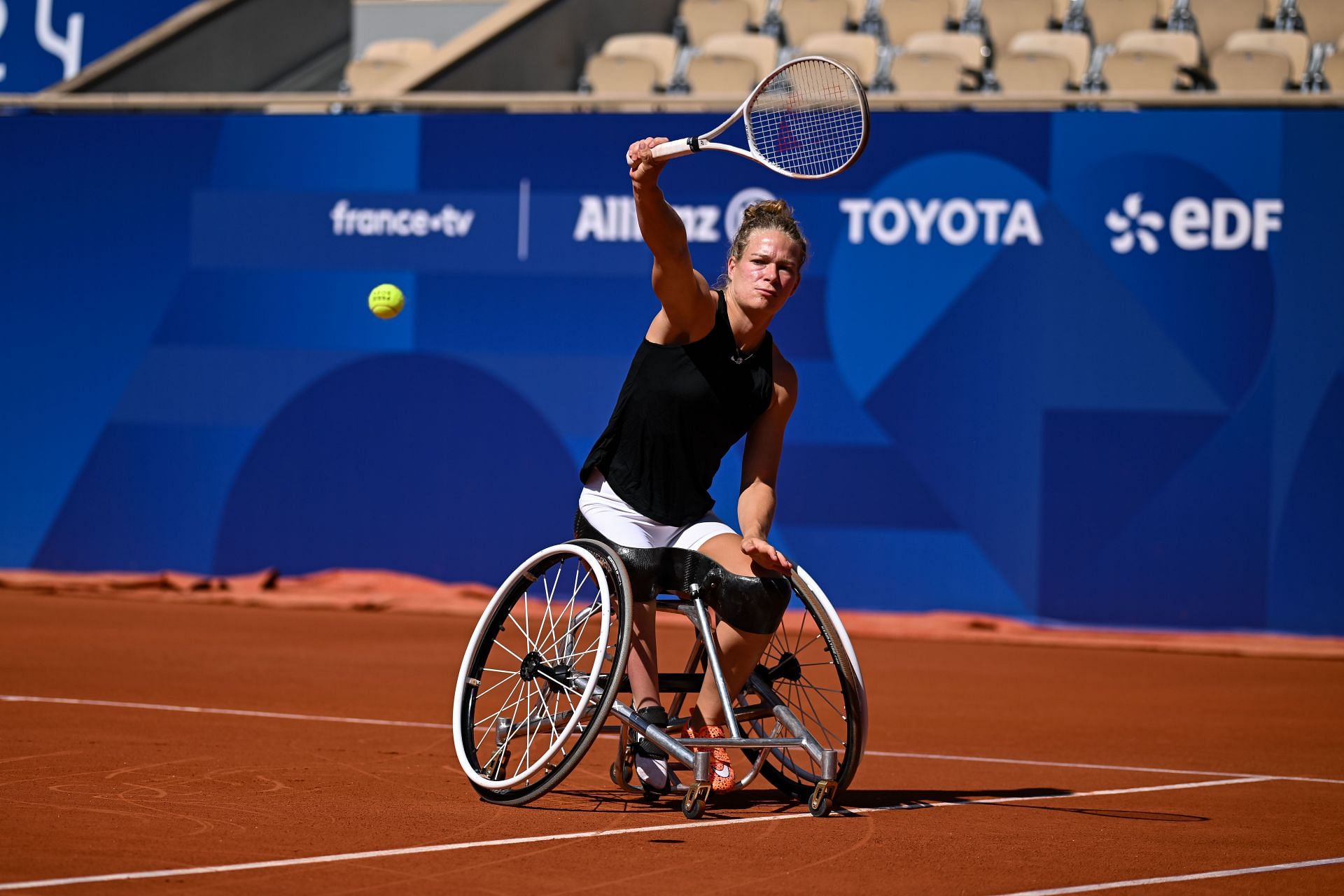 Tennis training session at the Paris Paralympic Games (Image via Getty)