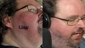 "That's poetic": Internet reacts as Boogie2988's 'Liar' tattoo appears to be fading after a week