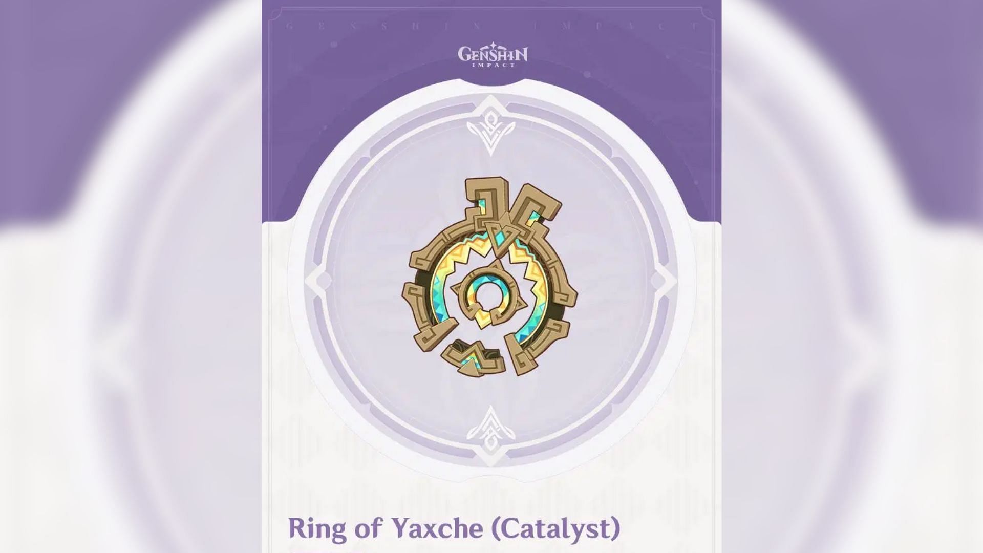 Genshin Impact Ring of Yaxche