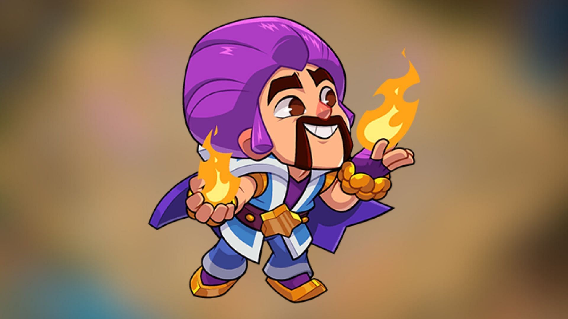 Wizard gives a random spell (Image via SuperCell)