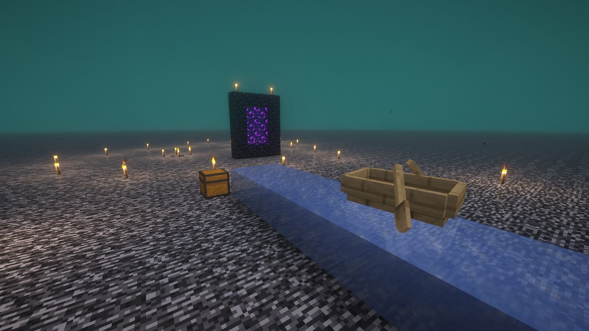 Being able to build on the roof of the Nether is incredibly powerful (Image via Mojang)