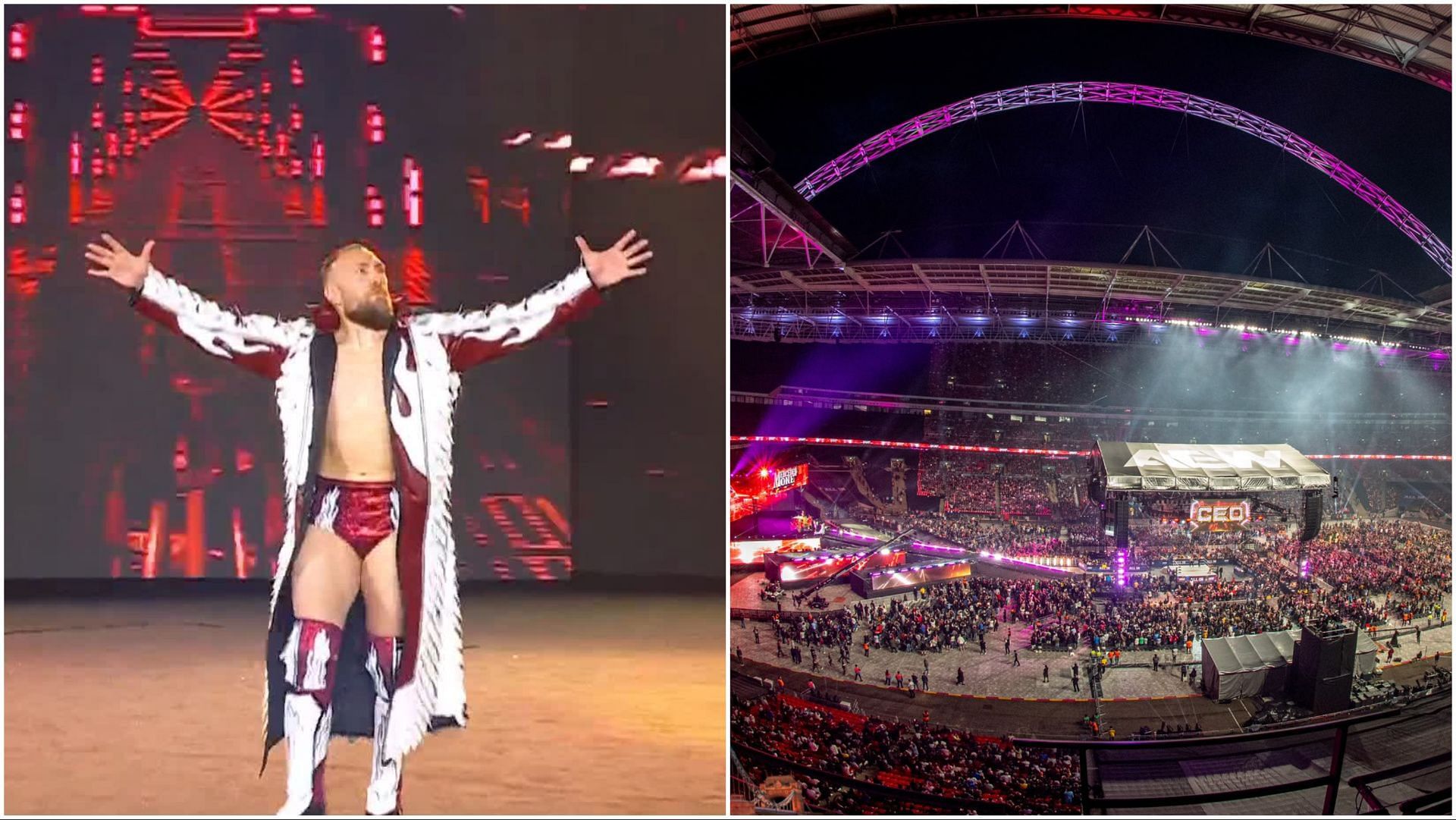 Bryan Danielson at AEW All In, Wembley Stadium packed for All In 2024