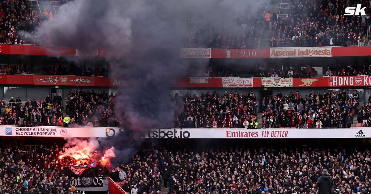 Arsenal fans at the Emirates Stadium