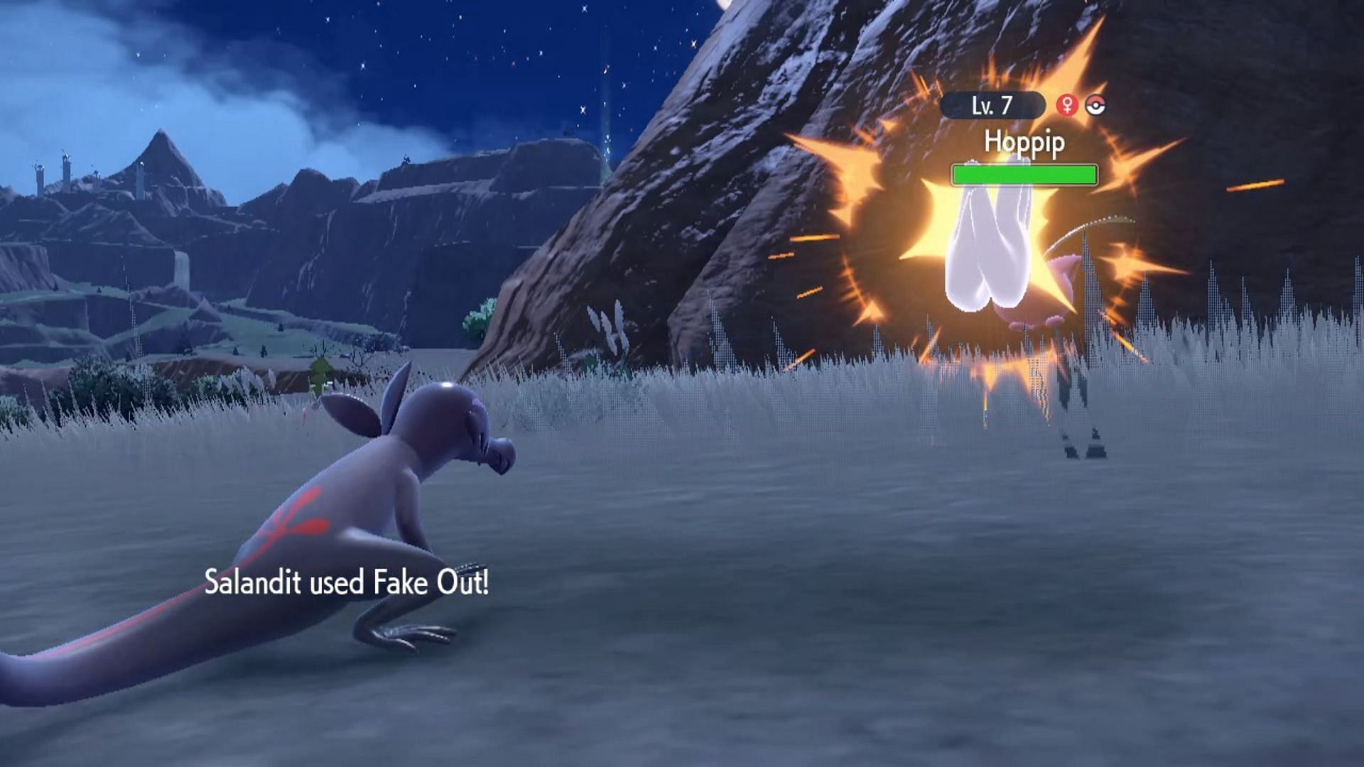 Fake Out almost always goes first and has a 100% chance to flinch the target (Image via Game Freak)