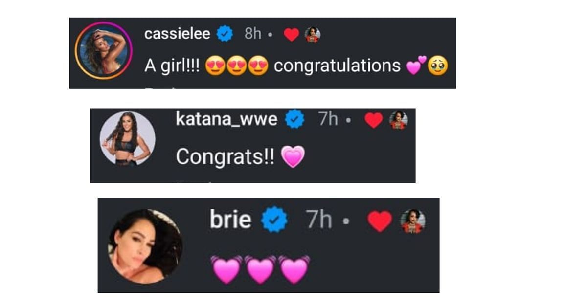 Former WWE stars and current talent&#039;s reactions to Ruby Soho&#039;s heartfelt news [Image source: Instagram]