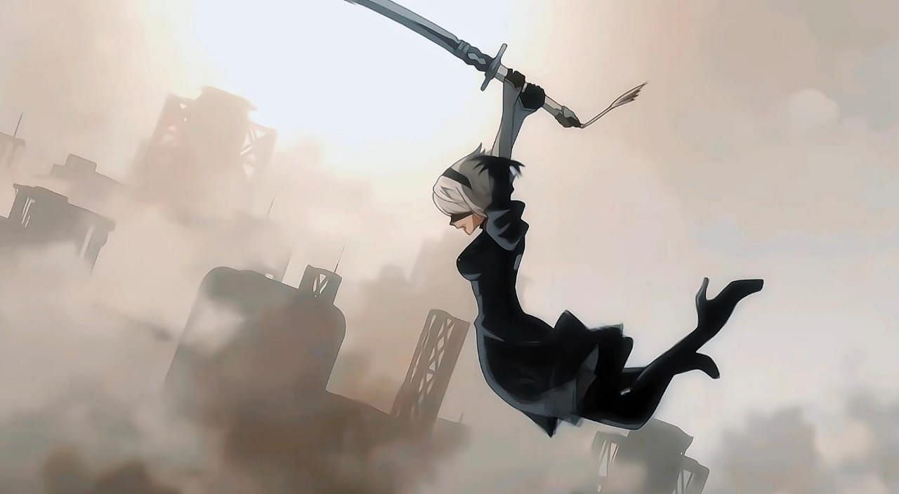 2s (Nier: Automata) (An avant-garde anime based on videogames ) (Image via A-1 Pictures)