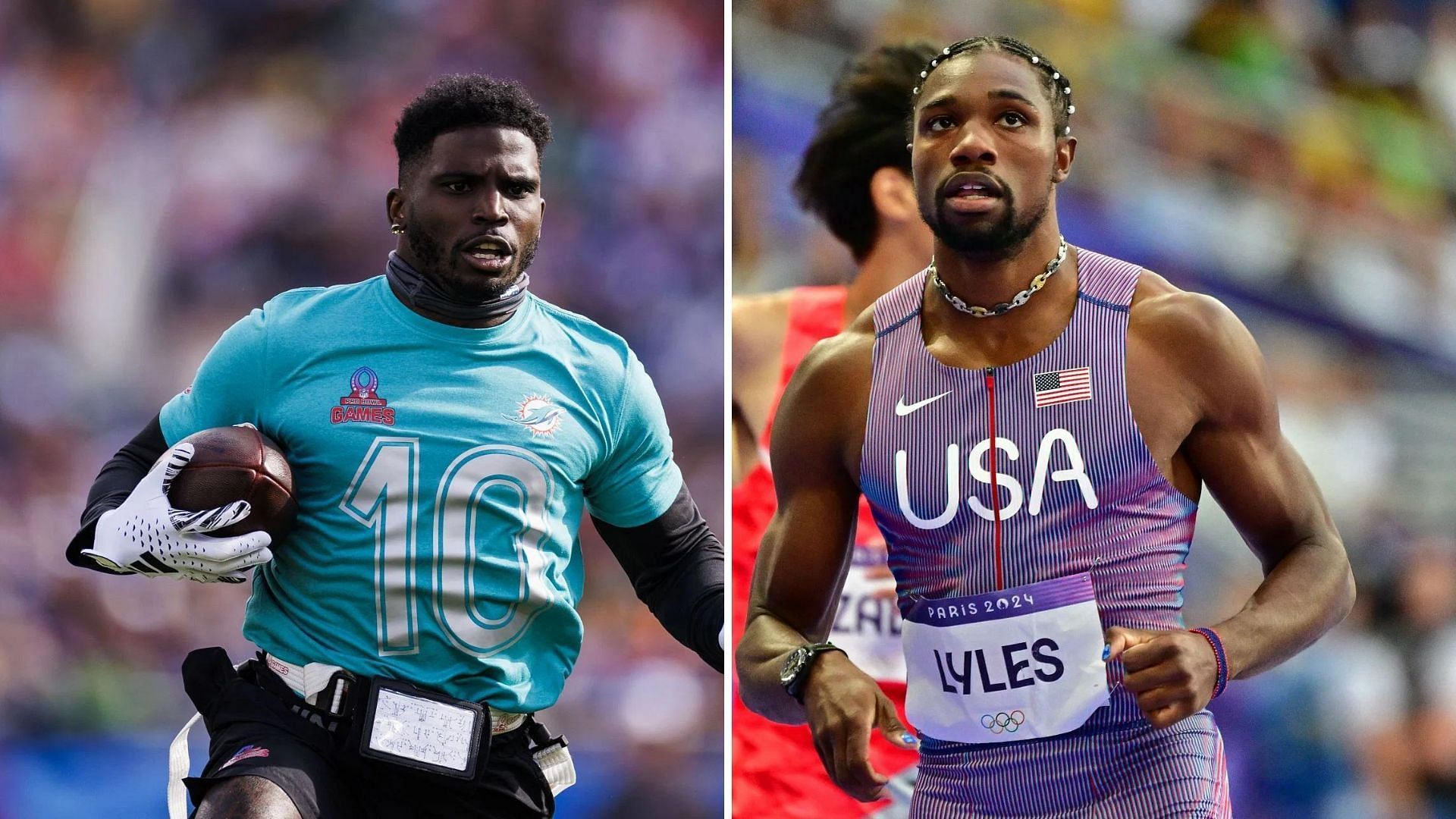 If we're racing for millions, and it's 100m, then we can race" - Noah Lyles  snaps back at Tyreek Hill's 50 yard challenge