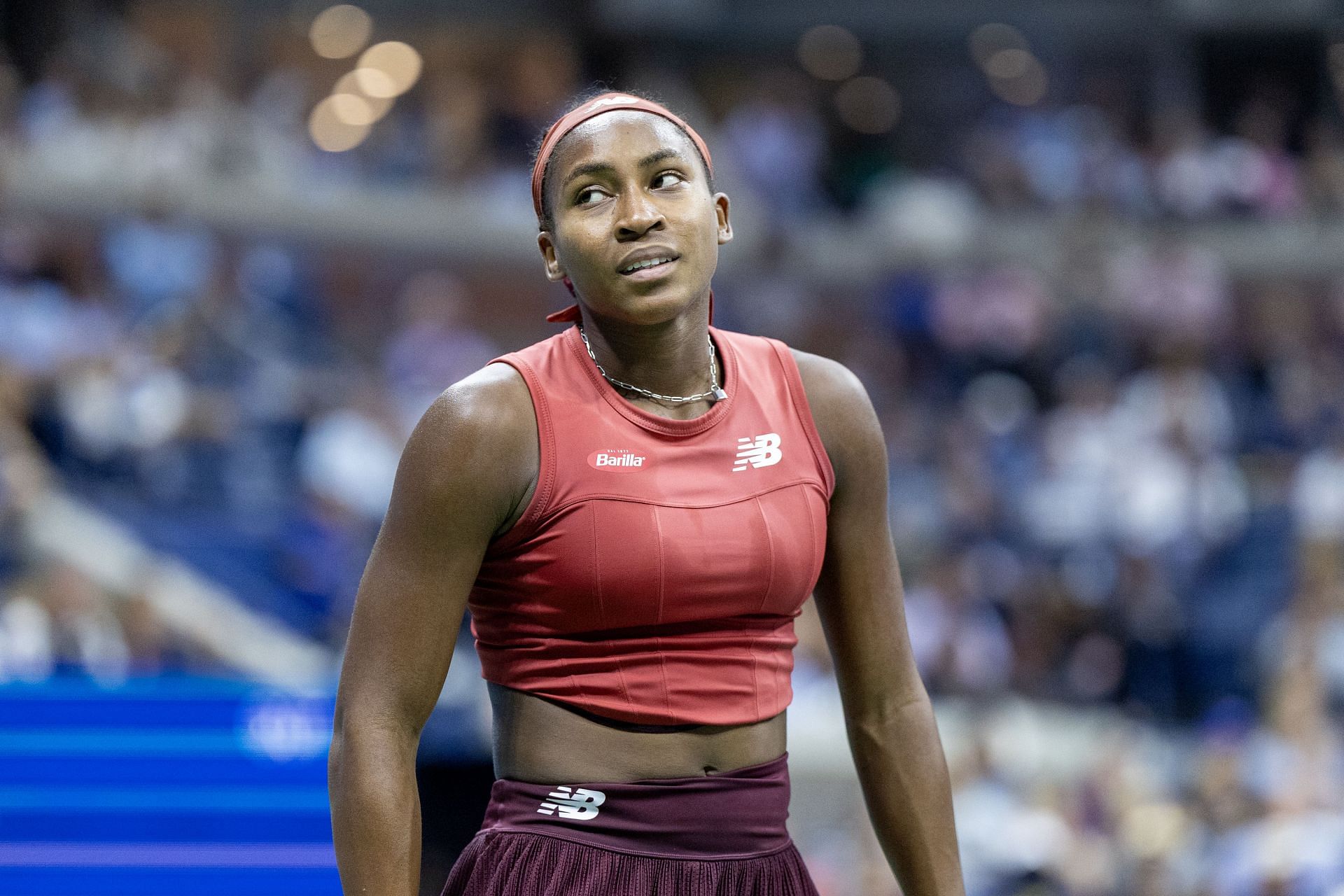 Coco Gauff in action at the 2023 US Open (Picture: Getty)