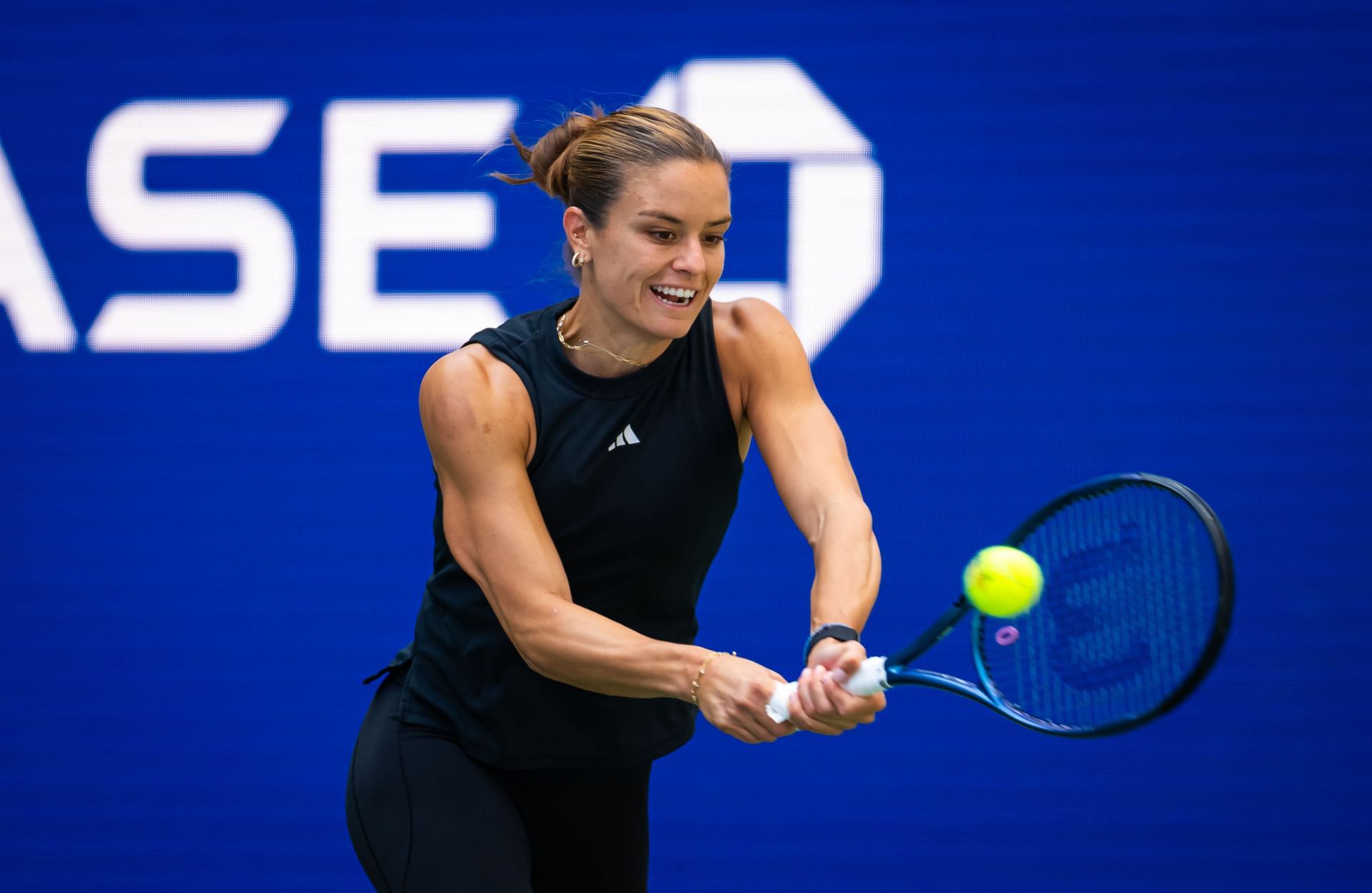 Maria Sakkari (pictured) will take on Wang Yafan at the 2024 US Open (Source: Getty)