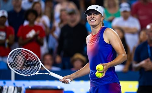 Iga Swiatek at the Cincinnati Open 2024. (Photo: Getty)