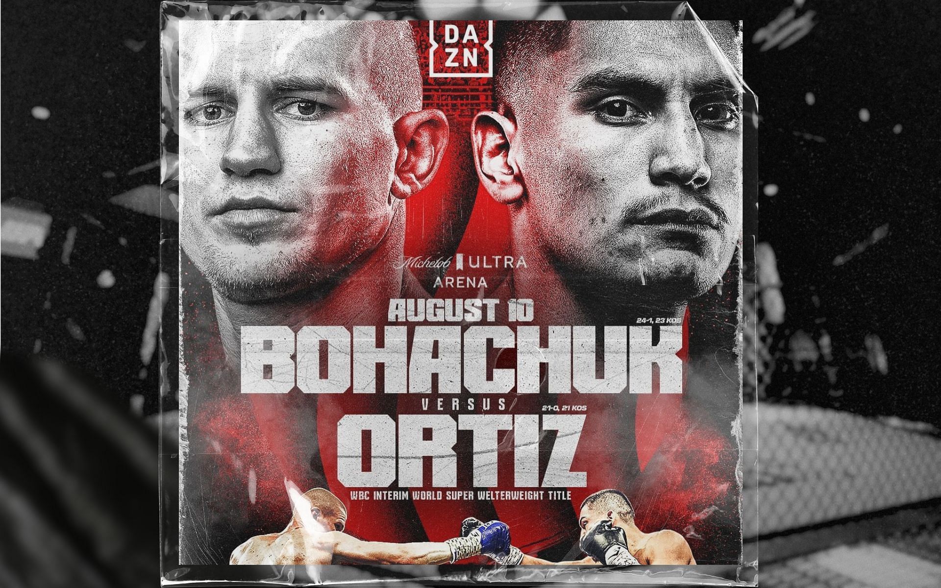 Serhii Bohahcuk vs. Vergil Ortiz Jr. fight card details. [Image courtesy: @sbohachuk via Instagram]