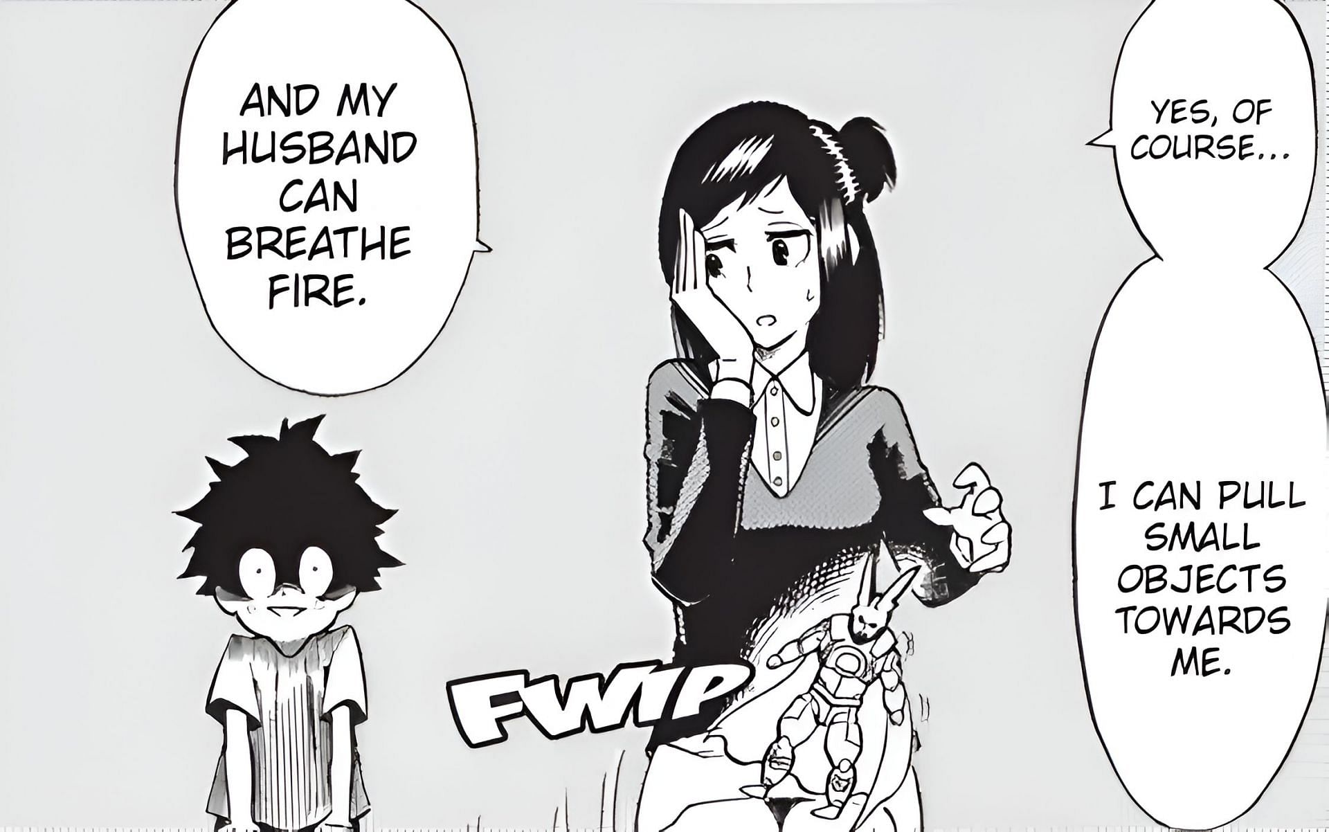 Izuku&#039;s father mentioned for the first and last time in the manga (Image via Shueisha)