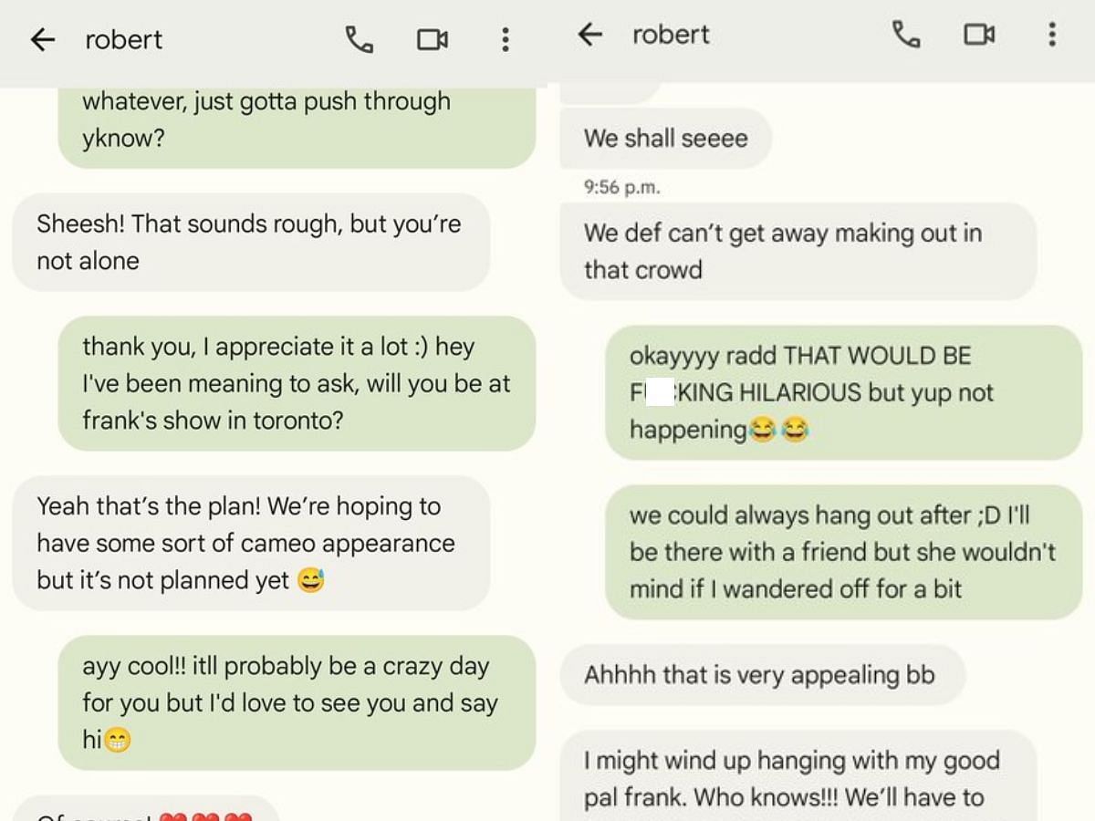 Robert allegedly made some inappropriate comments against the victim (Image via X)