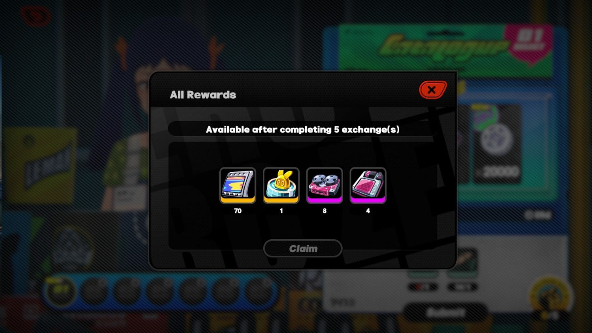 The rewards for the fifth exchange in the Zenless Zone Zero 141 Exclusive Bazaar event (Image via HoYoverse)