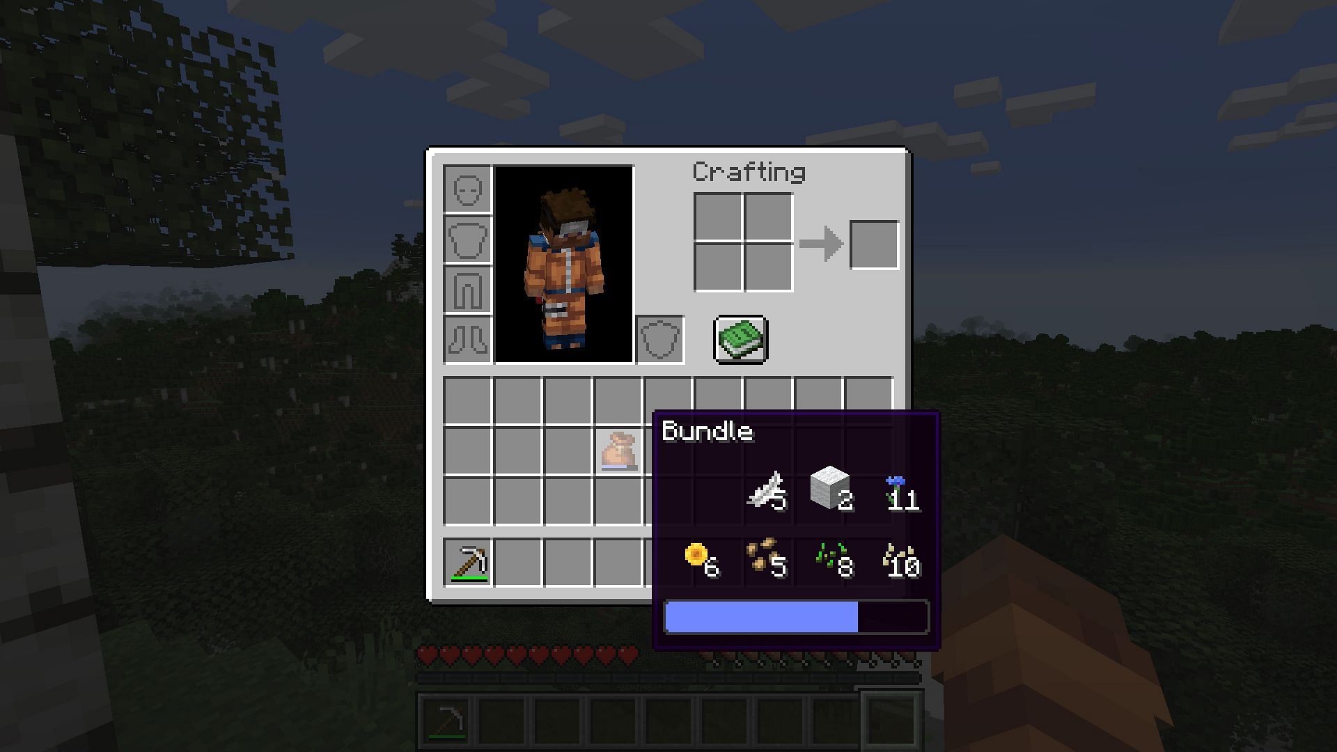 Bundles are amazing for being able to store multiple different items in a single inventory slot (Image via Mojang)