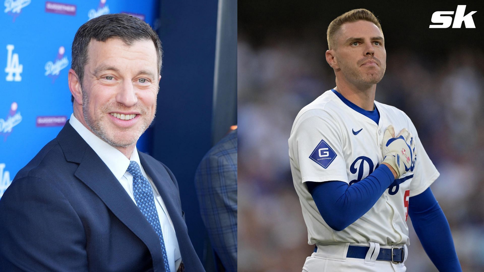 Dodgers exec Andrew Friedman reflects on emotional standing ovation for Freddie Freeman upon his return (Photo Source: IMAGN)