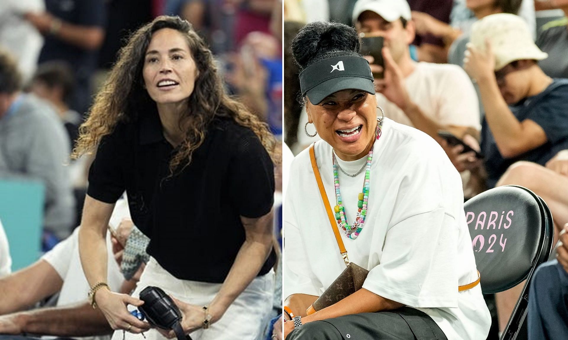 Sue Bird (left), Dawn Staley (right).