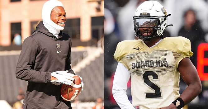 “What you talking about”: Colorado stars Travis Hunter and Shedeur Sanders caught in heated argument during 2024 fall camp