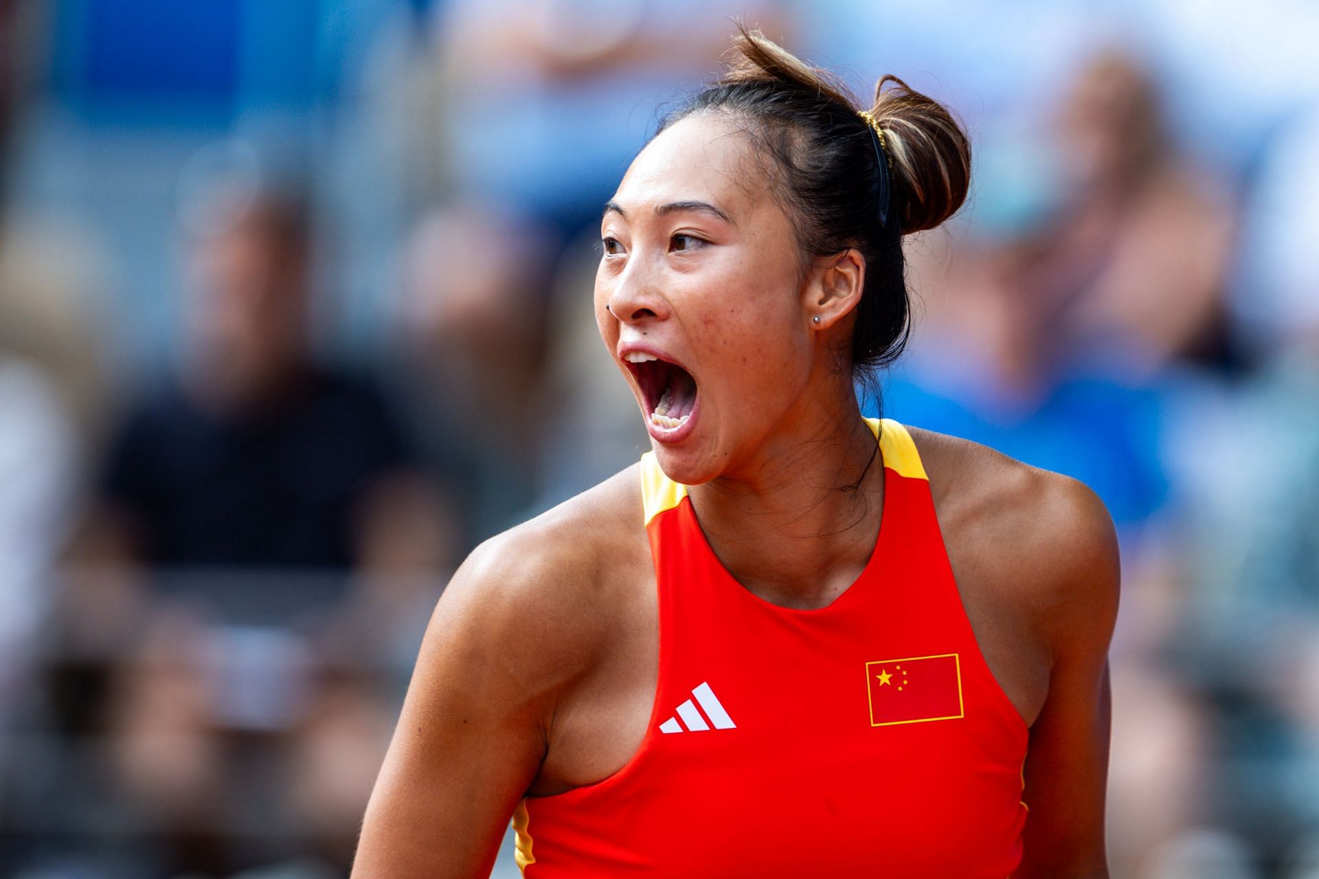 Zheng Qinwen at the Olympic Games Paris 2024 (Image via Getty)