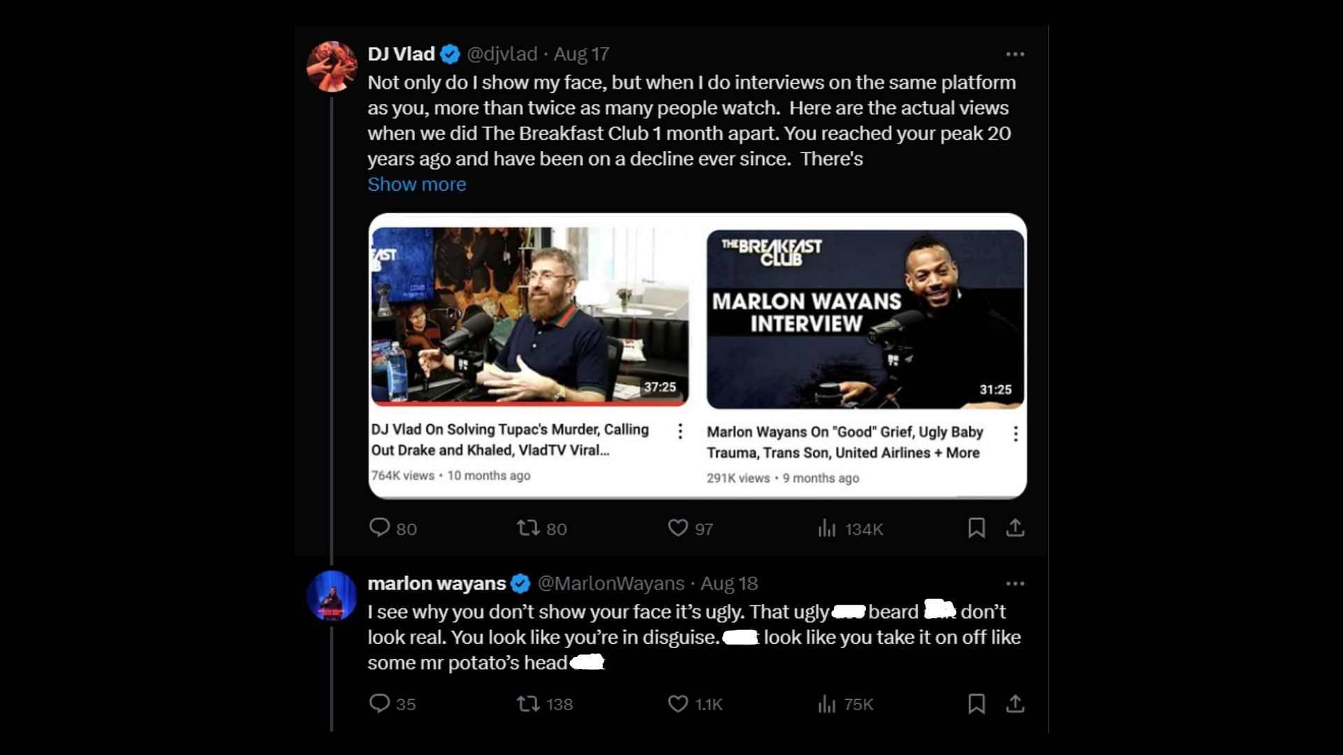 Other tweets shared by the duo (Images via X/djvlad)