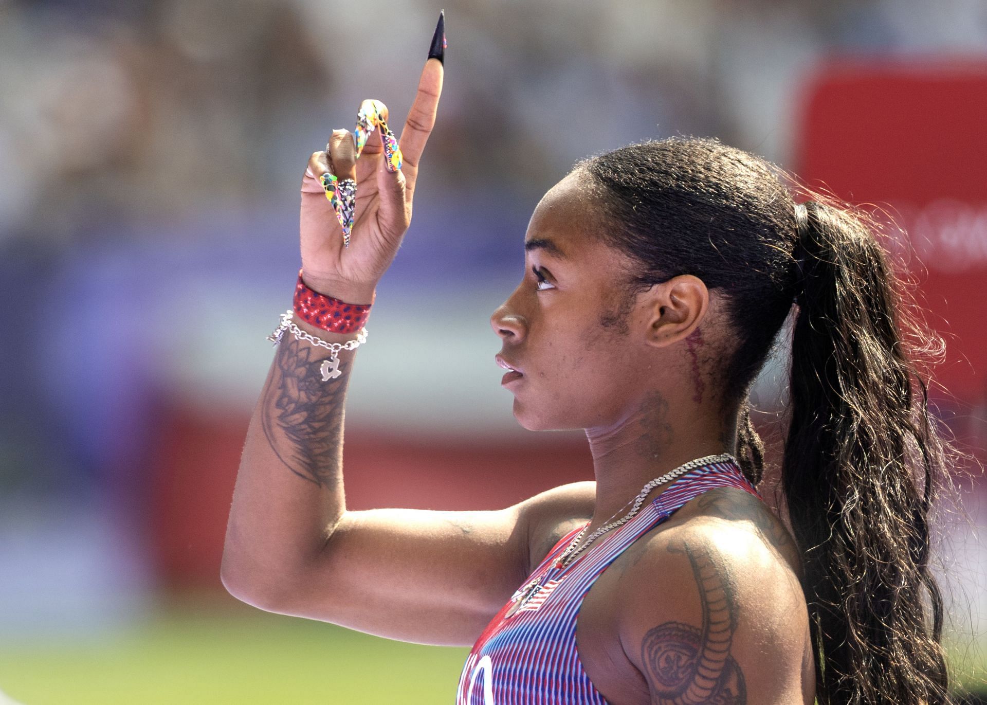 Sha&#039;carri Richardson at the 2024 Paris Olympics - (Getty Images)