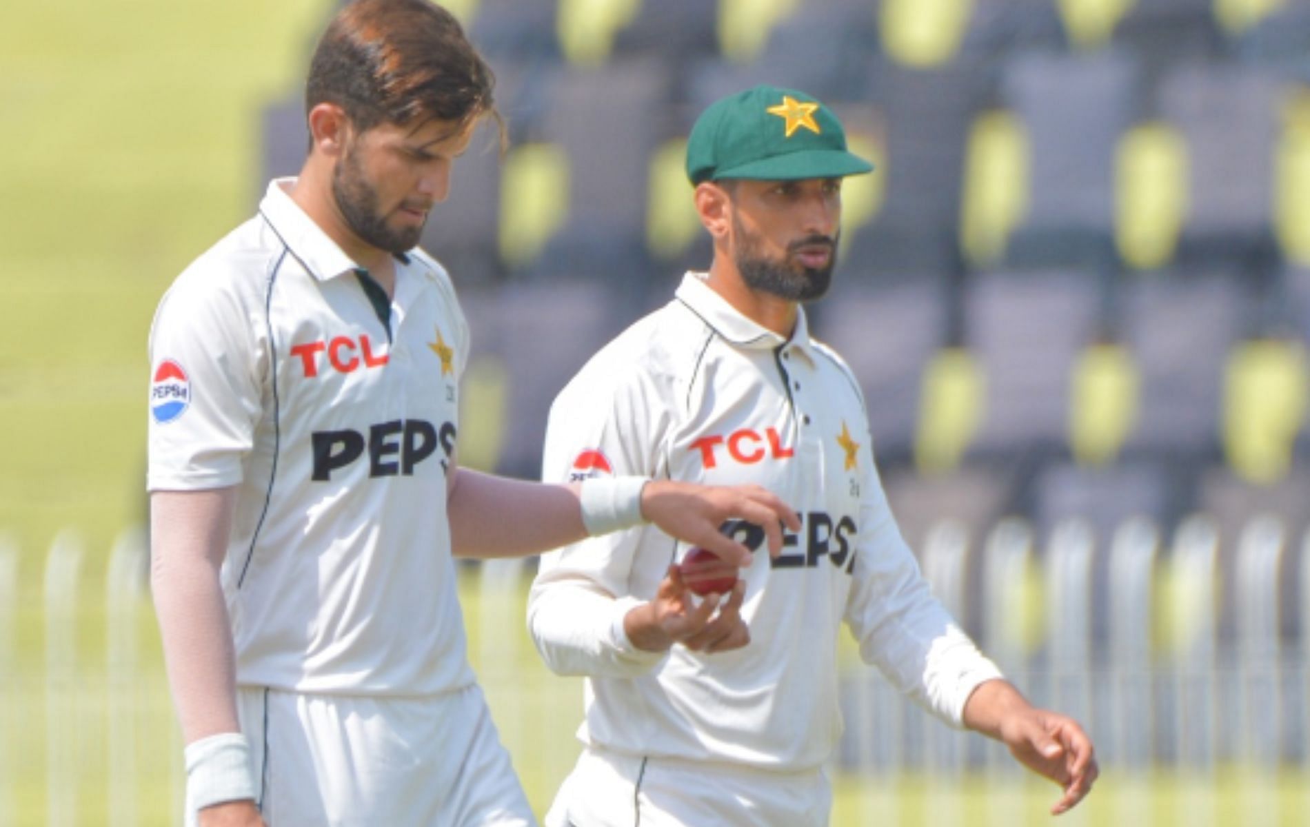 Shaheen Afridi looked far from his best in the Rawalpindi Test [Credit: @TheRealPCB]