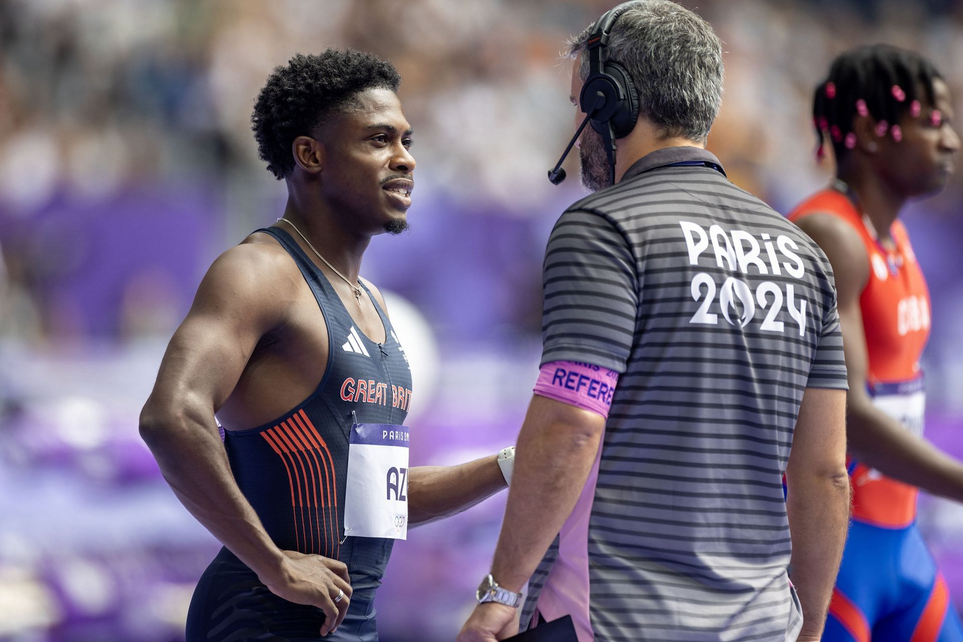 Jeremiah Azu at the 2024 Paris Olympics (Image via: Getty Images)