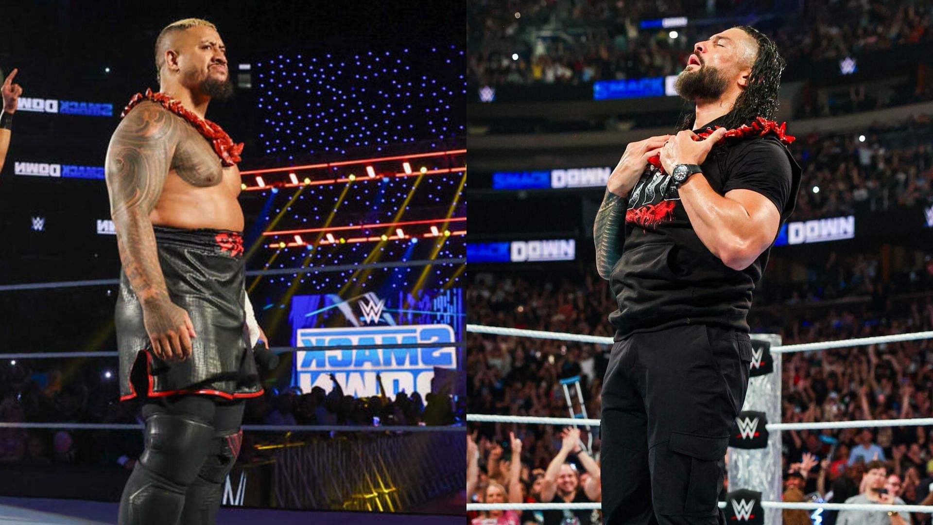 Roman Reigns brawled with Solo Sikoa on WWE SmackDown (Images credit: WWE.com)