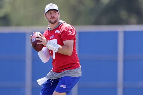 Josh Allen during Buffalo Bills mandatory minicamp - Source: Getty