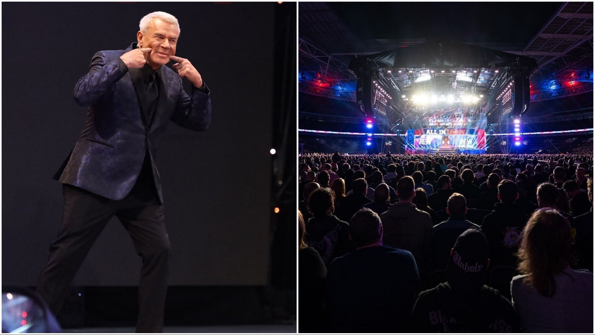 Eric Bischoff at the WWE Hall of Fame, Wembley Stadium for AEW All In 2024