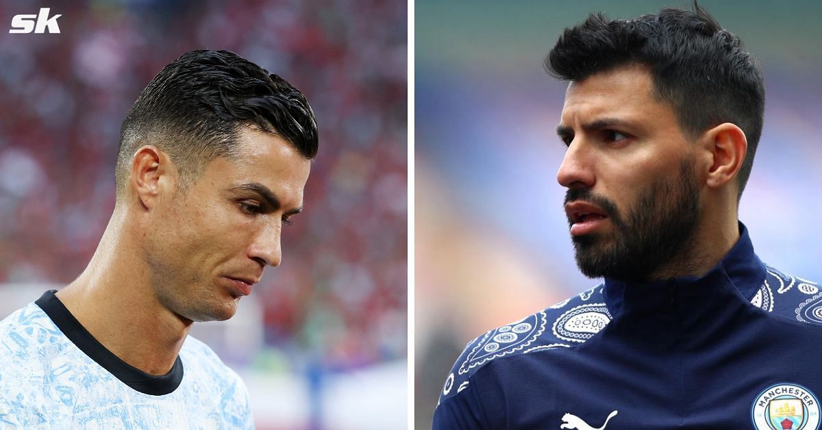 Cristiano Ronaldo and Sergio Aguero (Image via Getty)