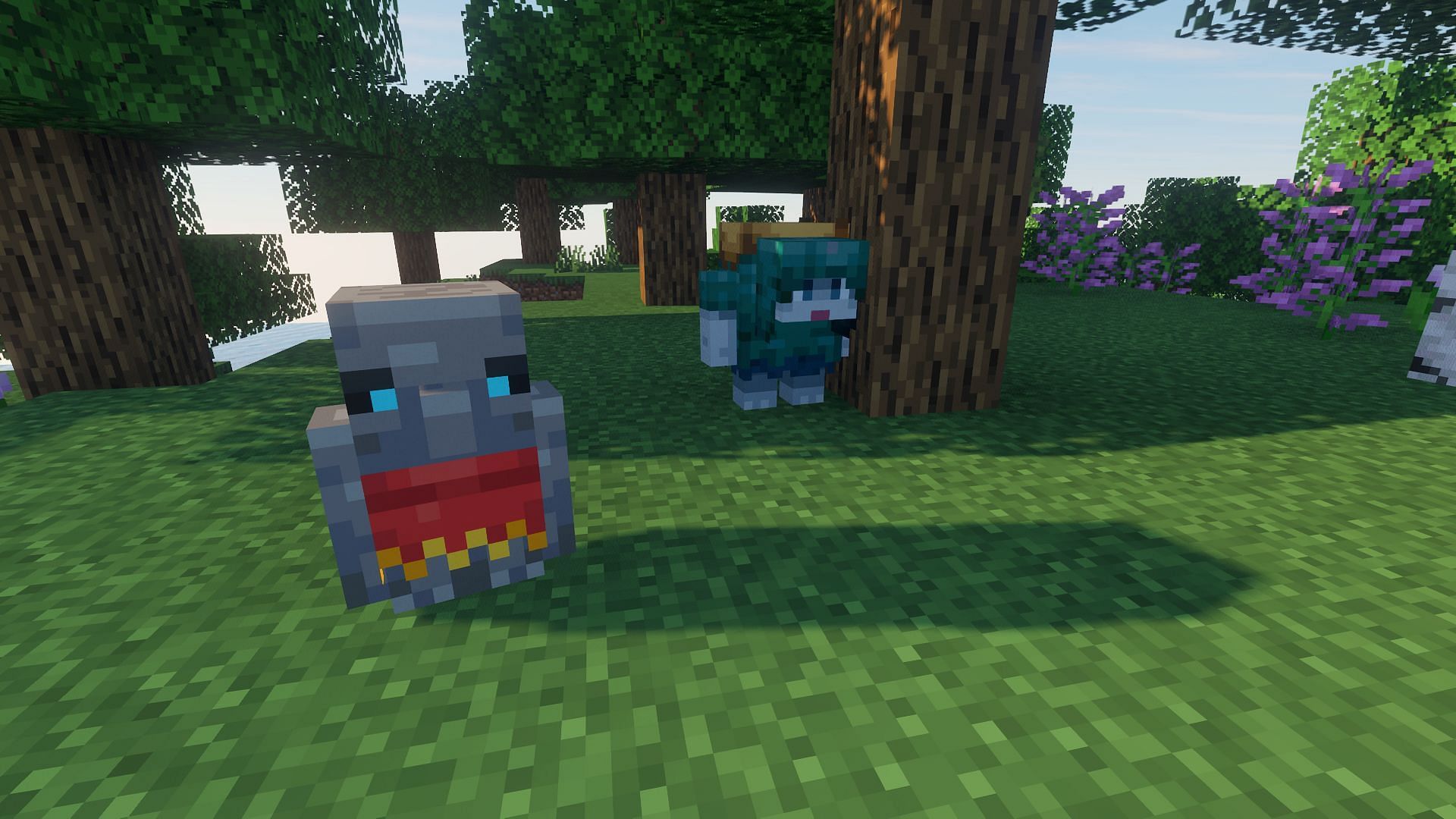 A tuff golem and a rascal, both added by this mod (Image via Mojang Studios)