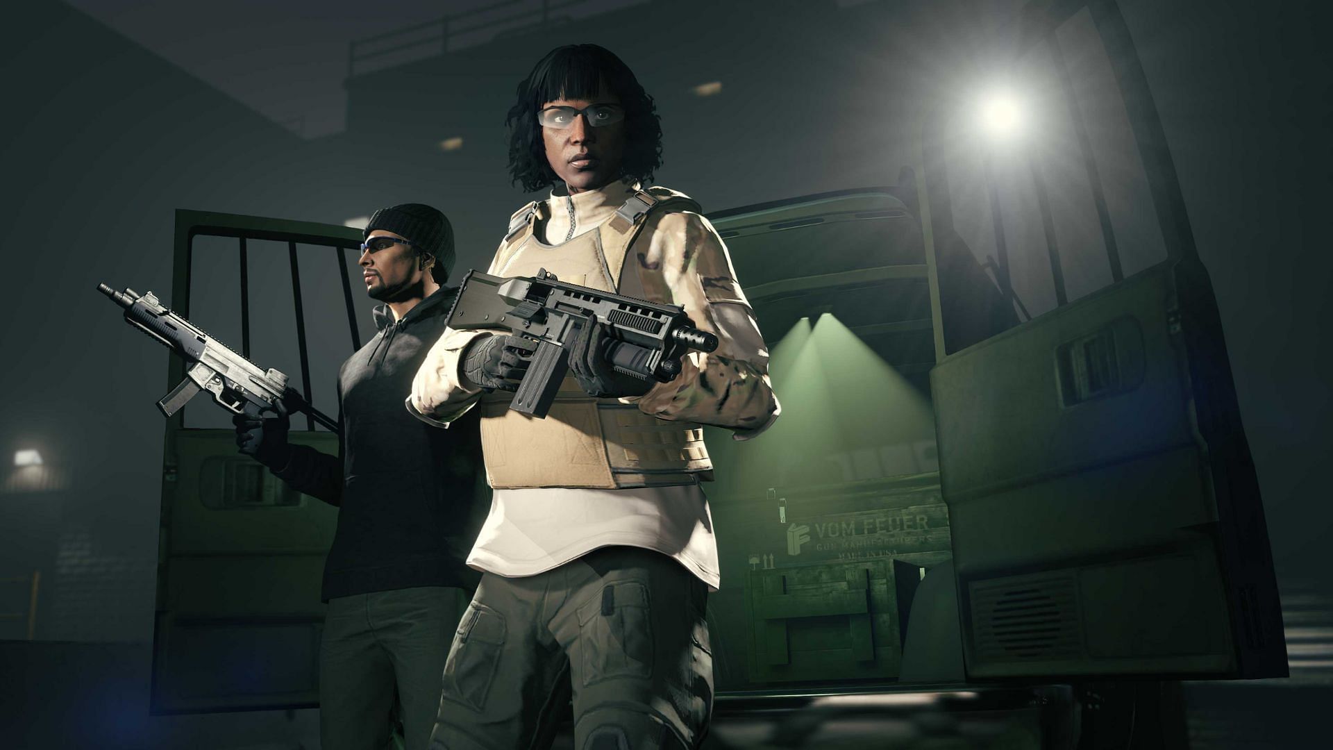 A promotional picture of Gun Van (Image via Rockstar Games)