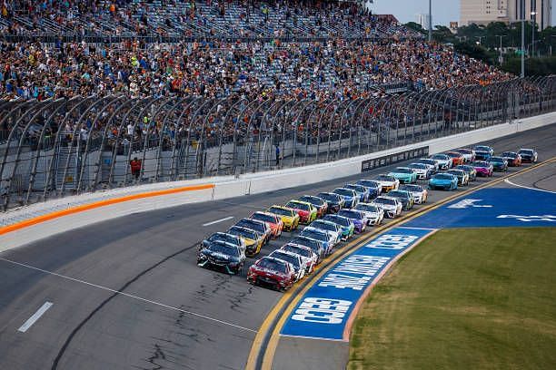 A NASCAR race underway in 2024