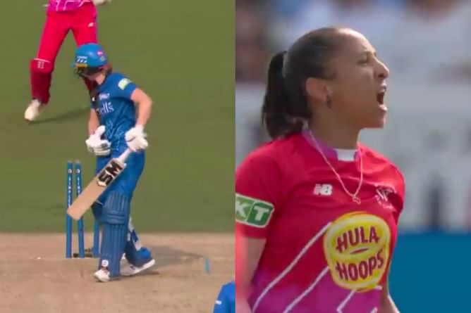 [Watch] Shabnim Ismail hits the bullseye thrice during The Hundred Women’s final against London Spirit