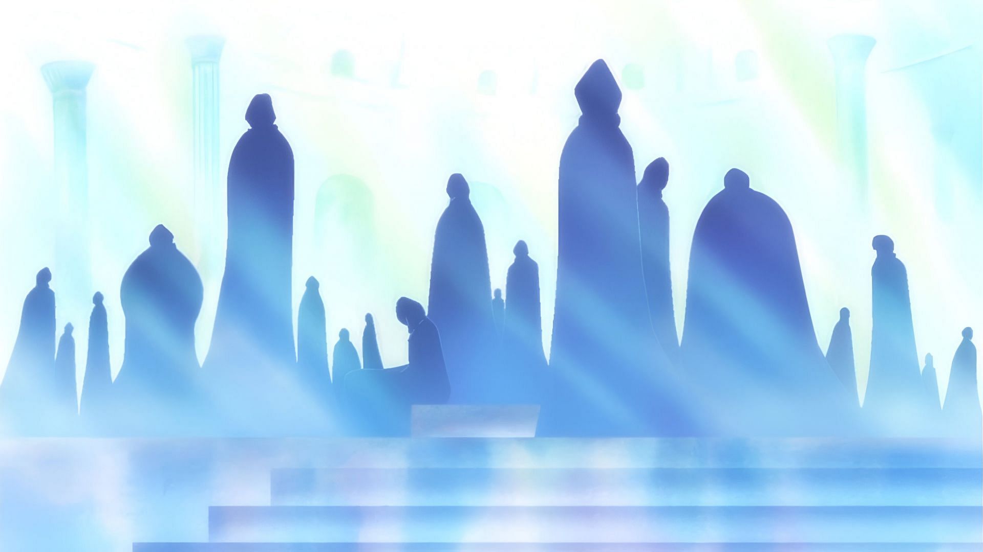 The silhouettes of the 20 families (Image via Toei Animation)