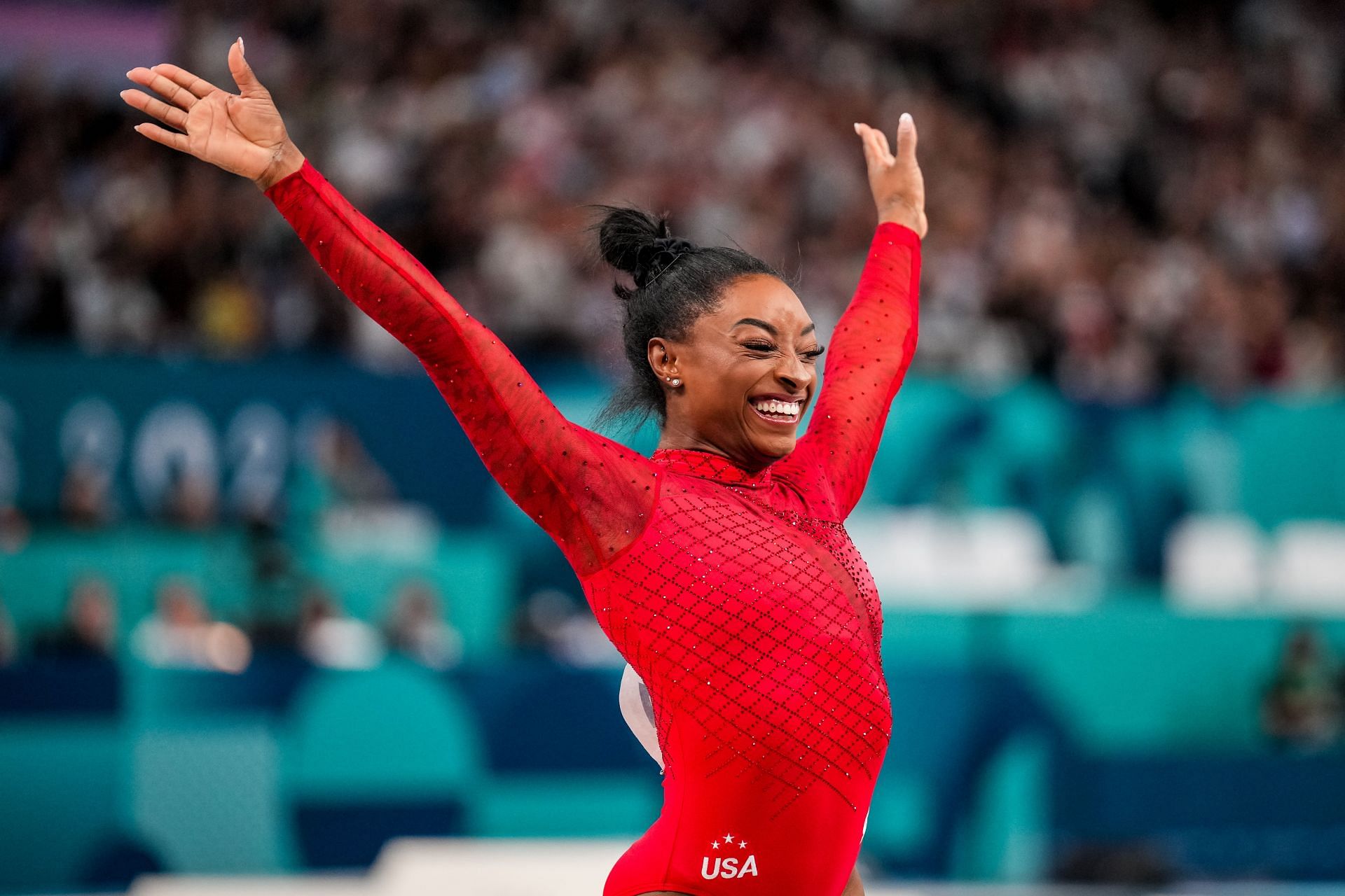 Simone Biles at the 2024 Paris Olympics - Getty Images